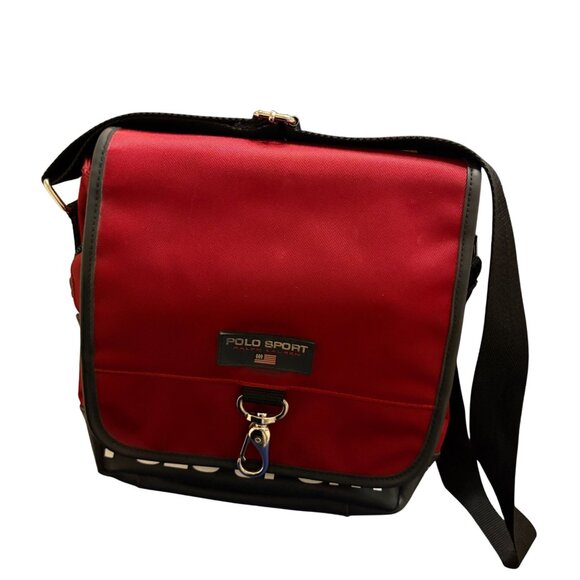 Polo Ralph Lauren Sport Handbags - Y2K Polo Ralph Lauren Crossbody Bag 90s Spell Out American Flag M Preppy Sport